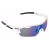 Gafas Spiuk Jifter blanco negro con lentes espejadas azul